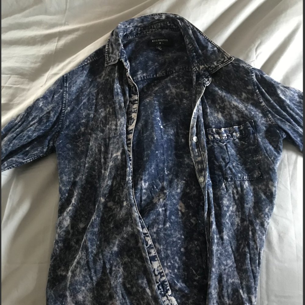 Long Sleeve Multicolored Soft Button-Down Womens